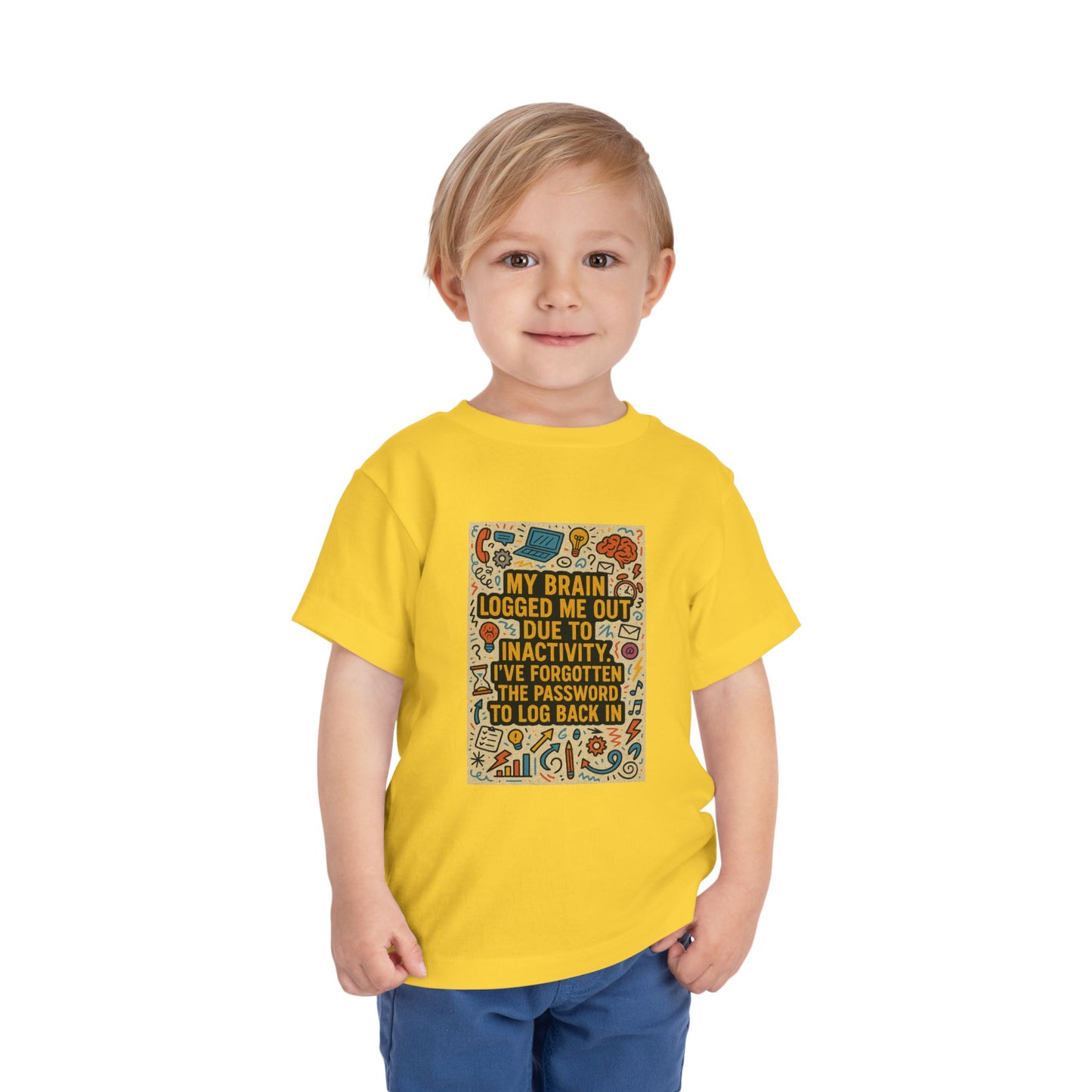 Logged Out Toddler Unisex Short Sleeve Crewneck Tee