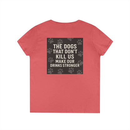 Drinks Stronger Women's V-Neck T-Shirt
