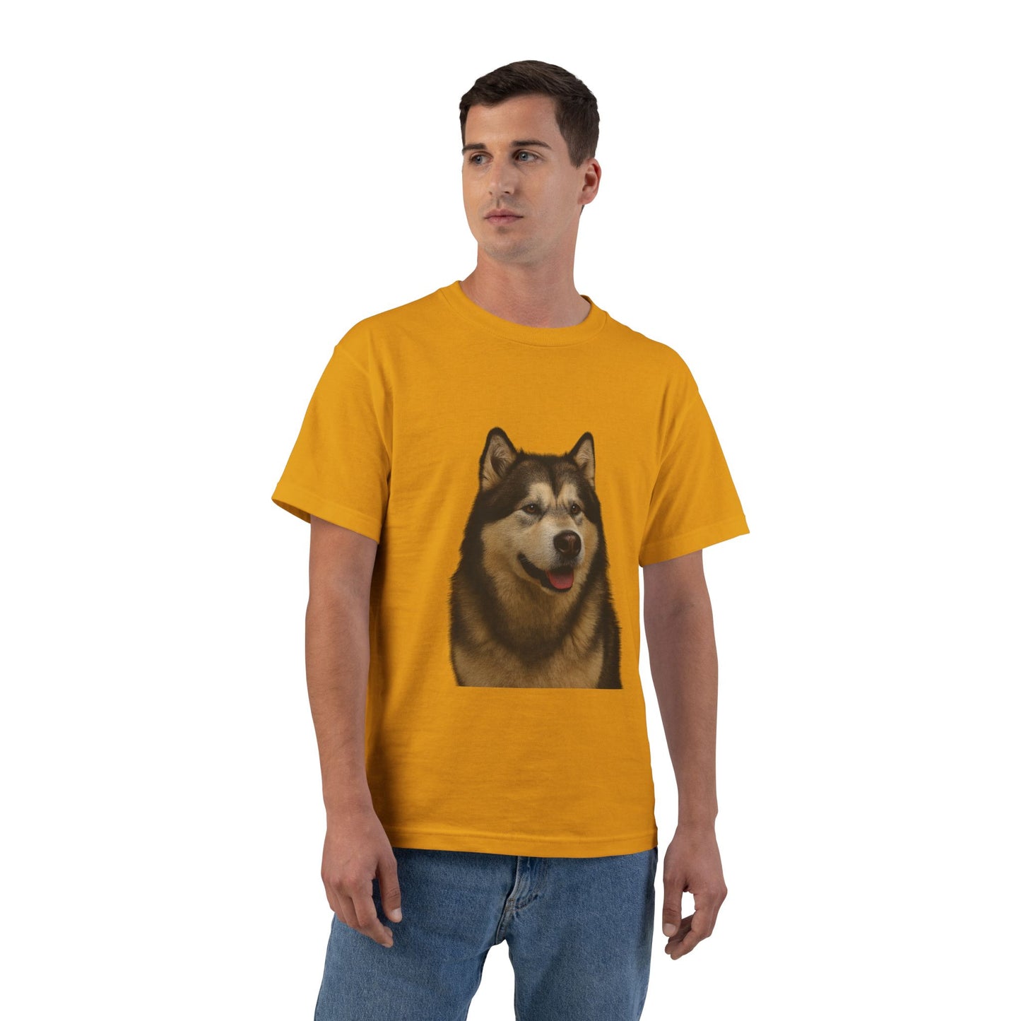 Malamute Head Men's Short-Sleeve Crewneck Tee