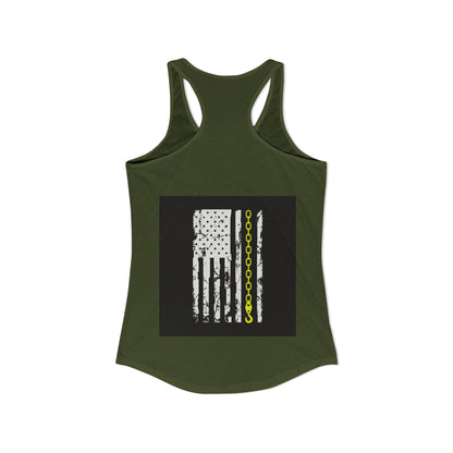 Thin Yellow Line Women's Racerback Tank