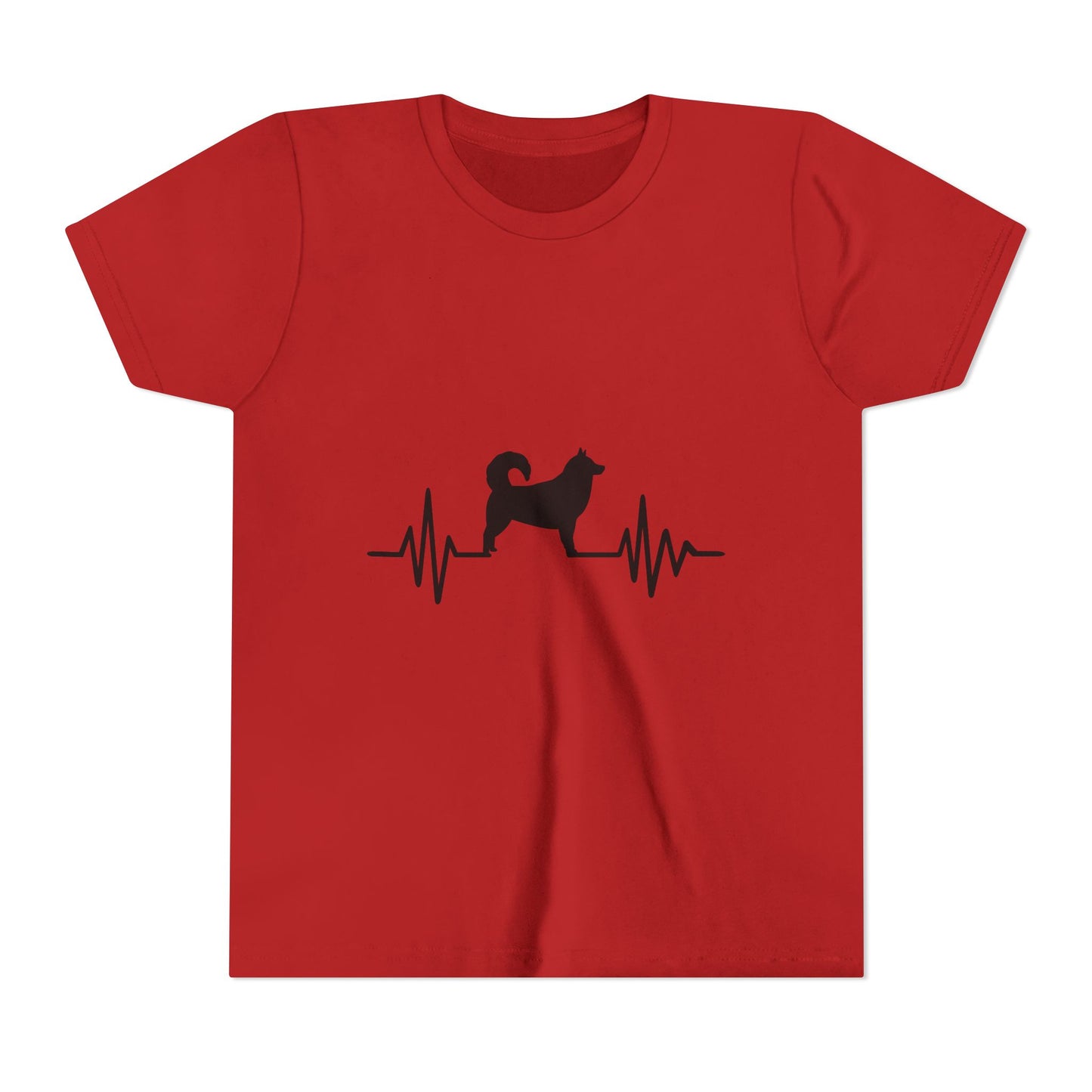 My Heart Beats For Malamutes Youth Unisex Short Sleeve Crewneck Tee