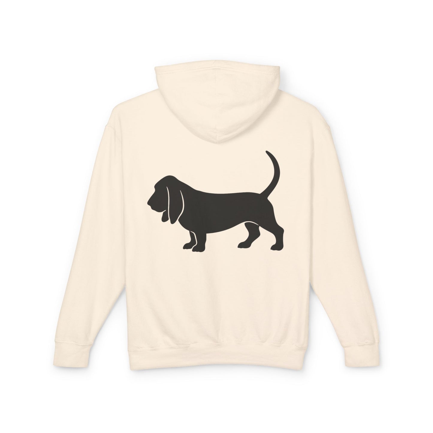 Basset Silhouette Unisex Lightweight Hoodie
