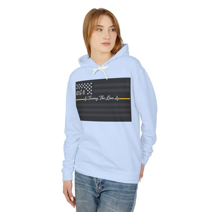 Thin Yellow Line Unisex Lightweight Hoodie