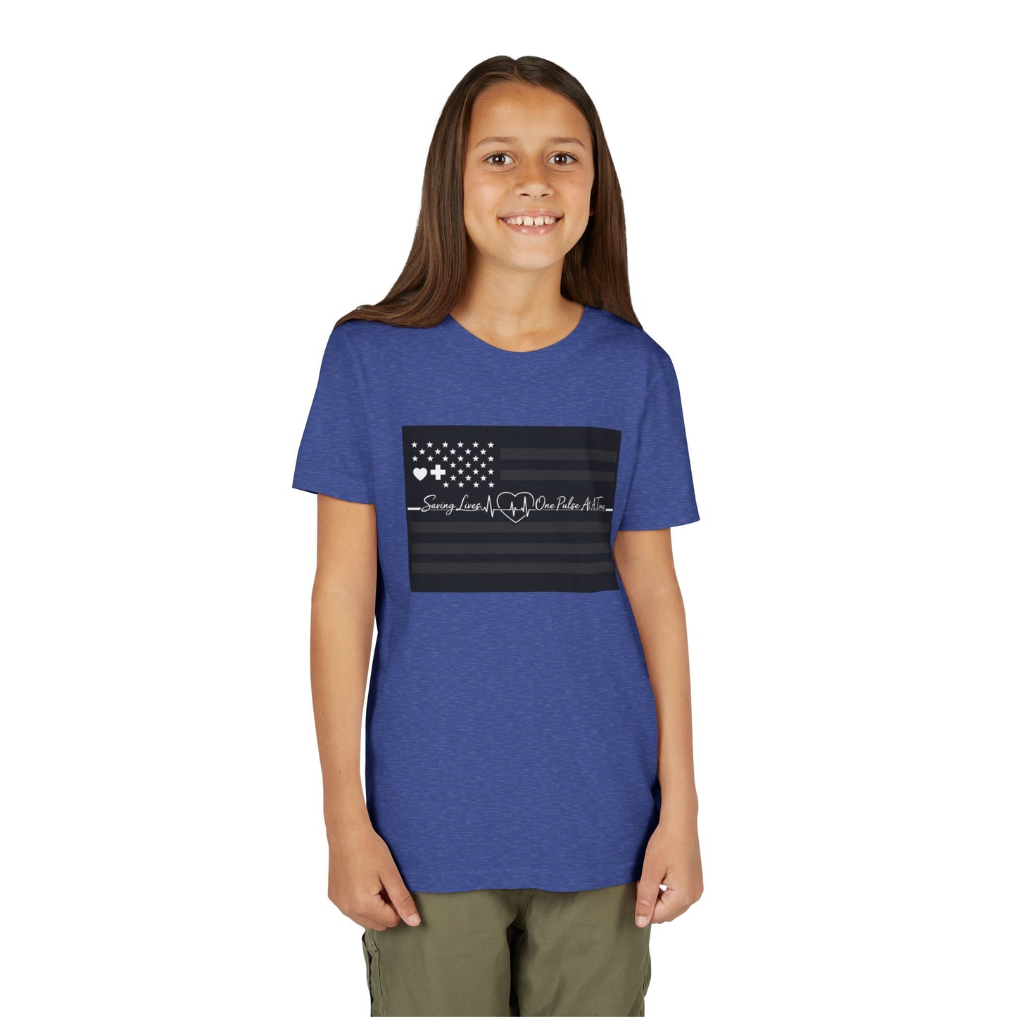 Thin White Line Youth Unisex Short Sleeve Crewneck Tee
