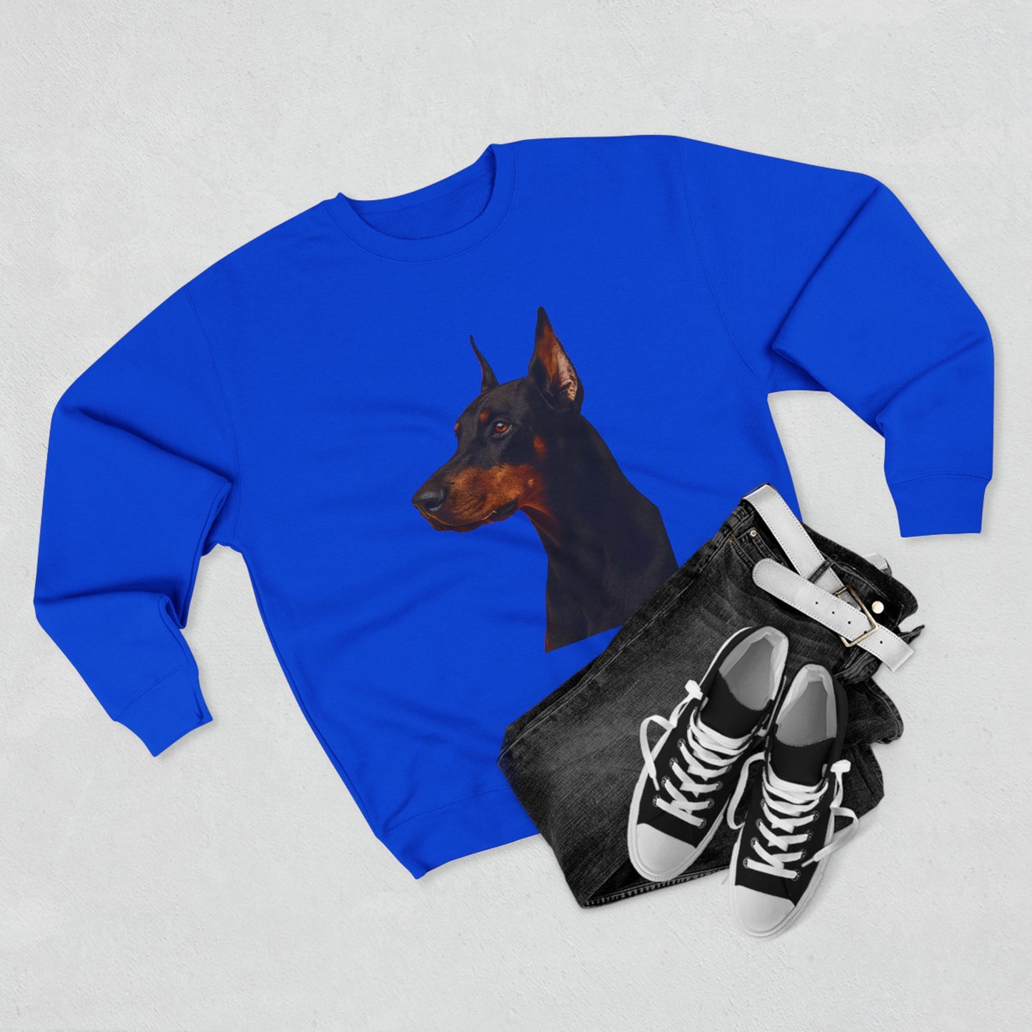 Doberman Head Unisex Crewneck Sweatshirt