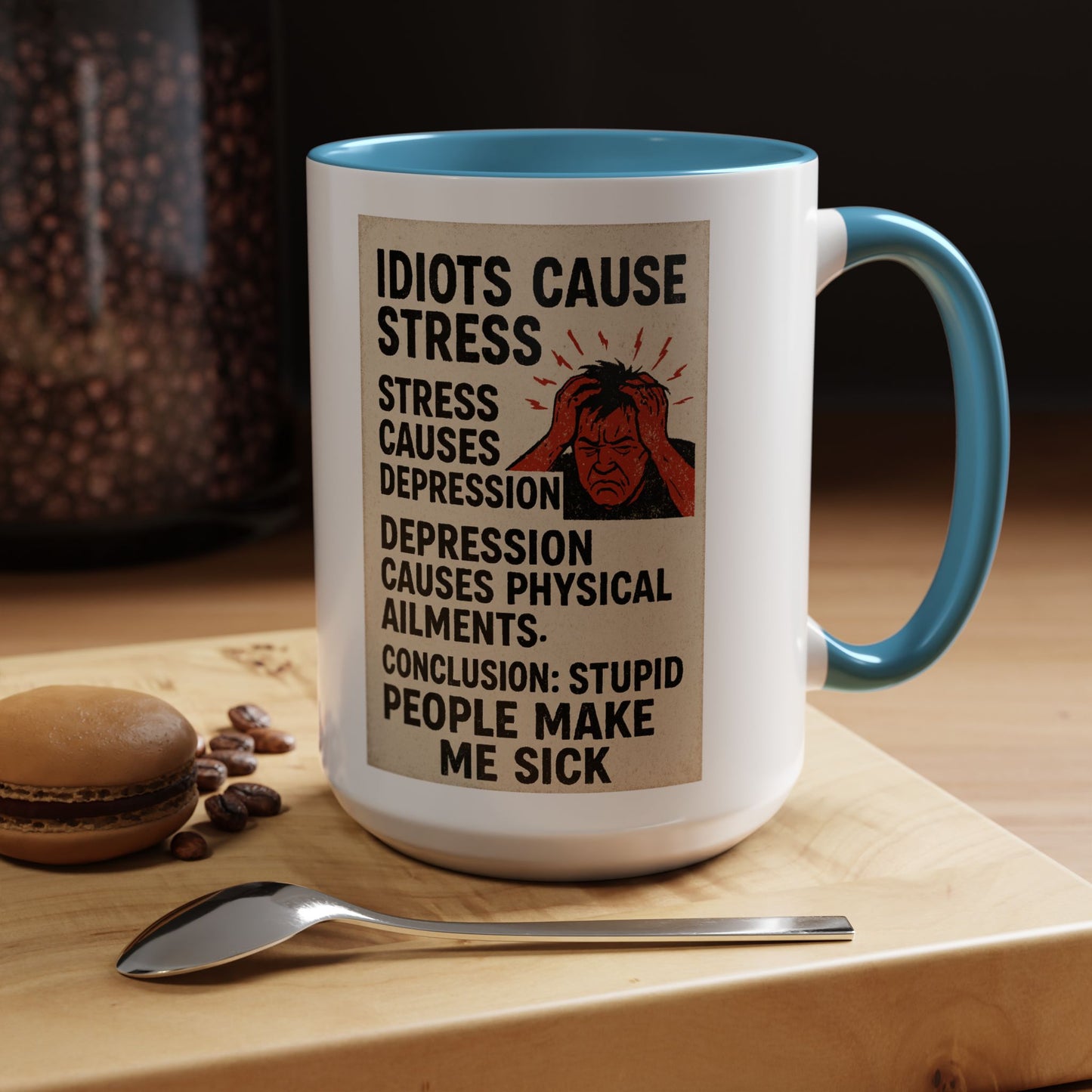 Stupid People 2-Tone Coffee Mug