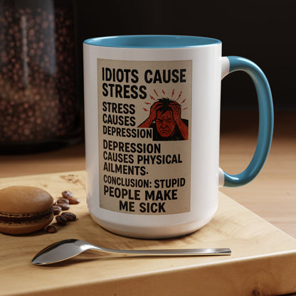 Stupid People 2-Tone Coffee Mug