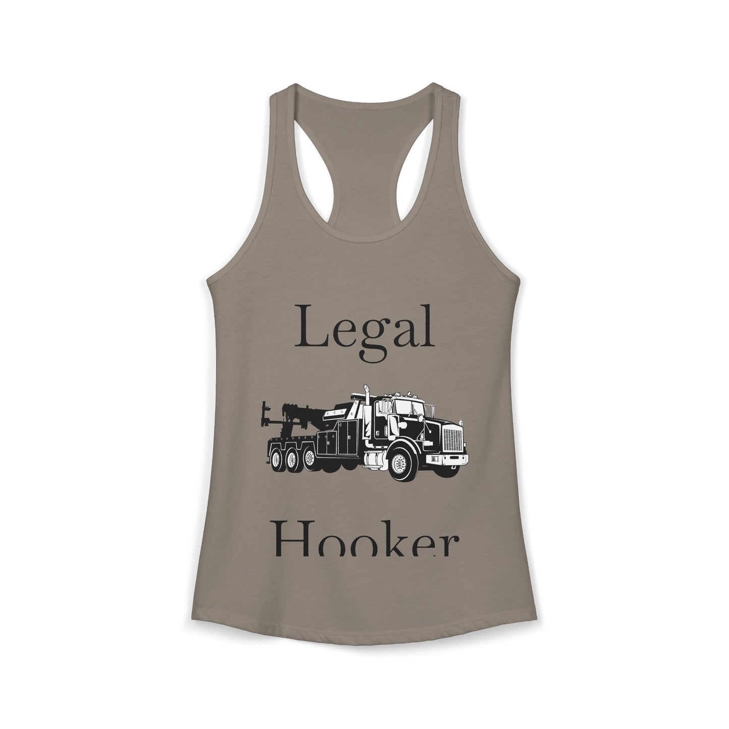 Legal H**ker Heavy Tow Truck Women's Racerback Tank