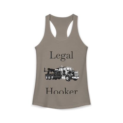 Legal H**ker Heavy Tow Truck Women's Racerback Tank