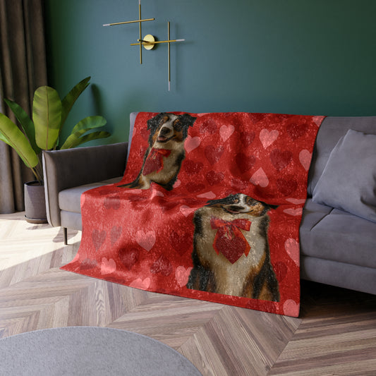 Cupid's Companion Aussie Crushed Velvet Blanket