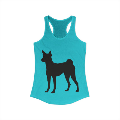 Basenji Silhouette Women's Racerback Tank