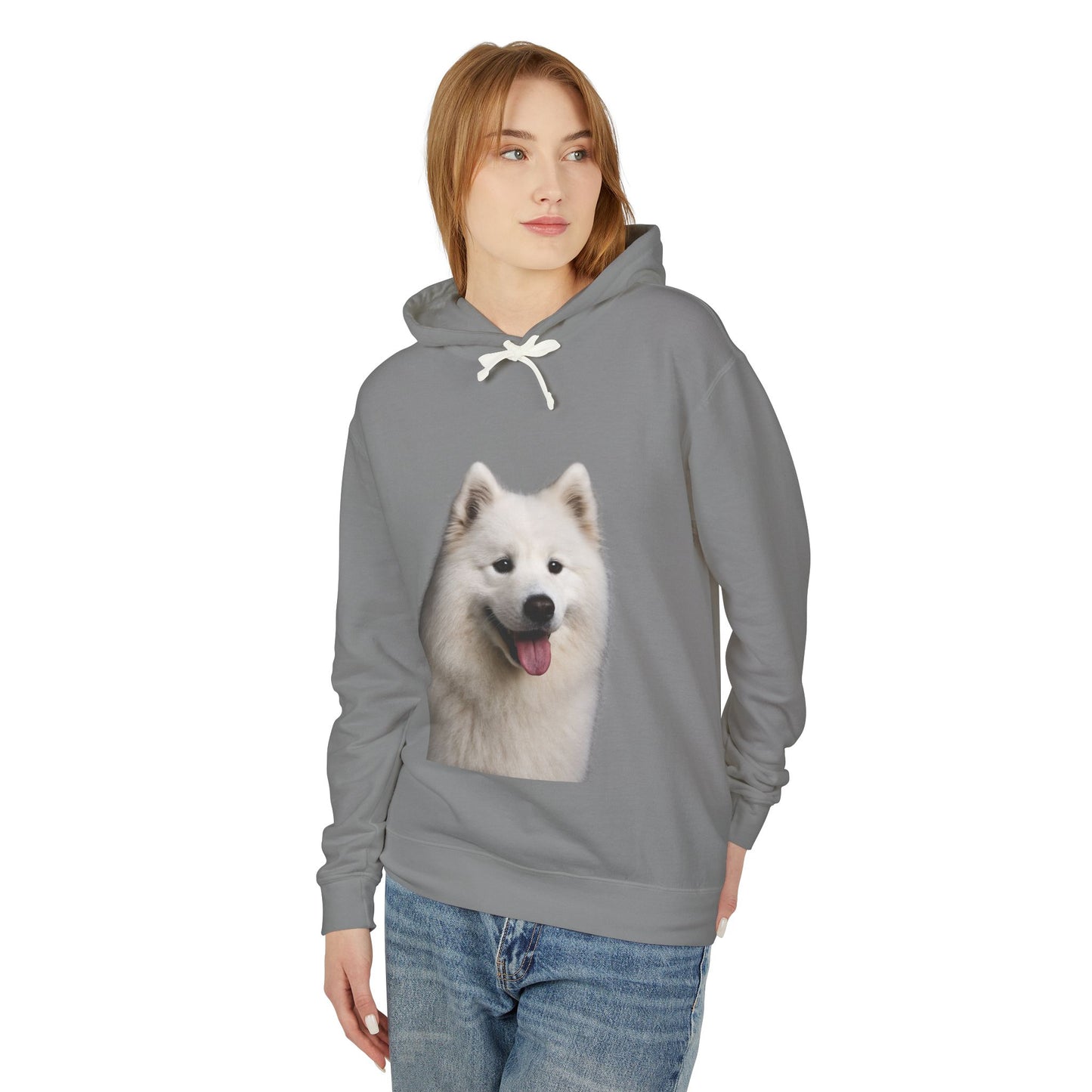 Samoyed Head Unisex Lightweight Hoodie