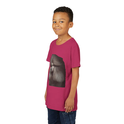 Poodle Head Youth Unisex Short Sleeve Crewneck Tee