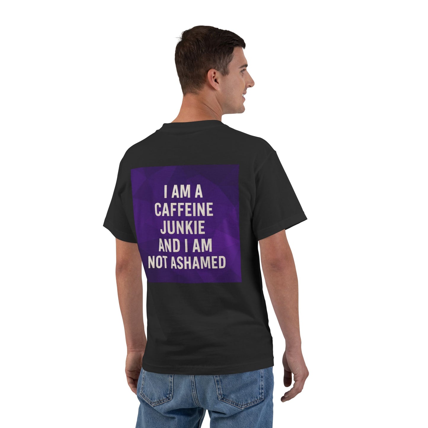 Caffeine Junkie Men's Short-Sleeve Crewneck Tee