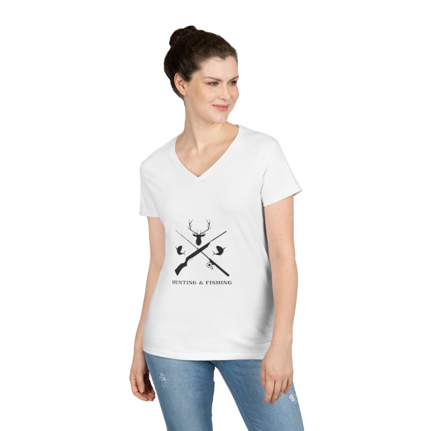 Hunting/Fishing Women's V-Neck T-Shirt