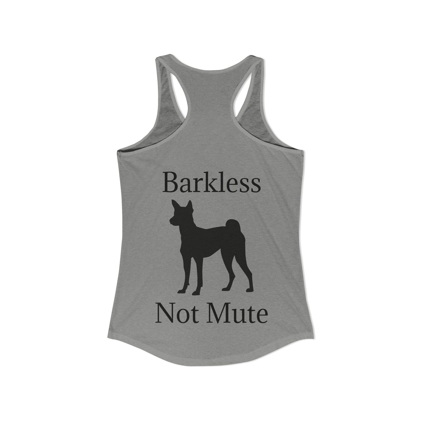 Barkless Not Mute Women's Racerback Tank