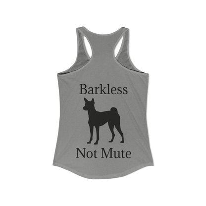 Barkless Not Mute Women's Racerback Tank