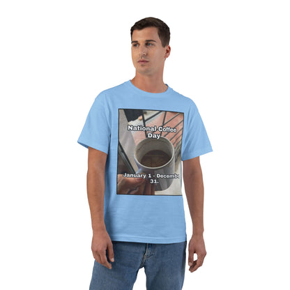 National Coffee Day Men's Short-Sleeve Crewneck Tee