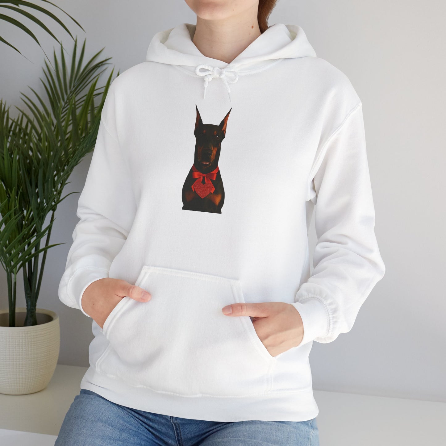 Cupid's Companion Doberman Unisex Hoodie
