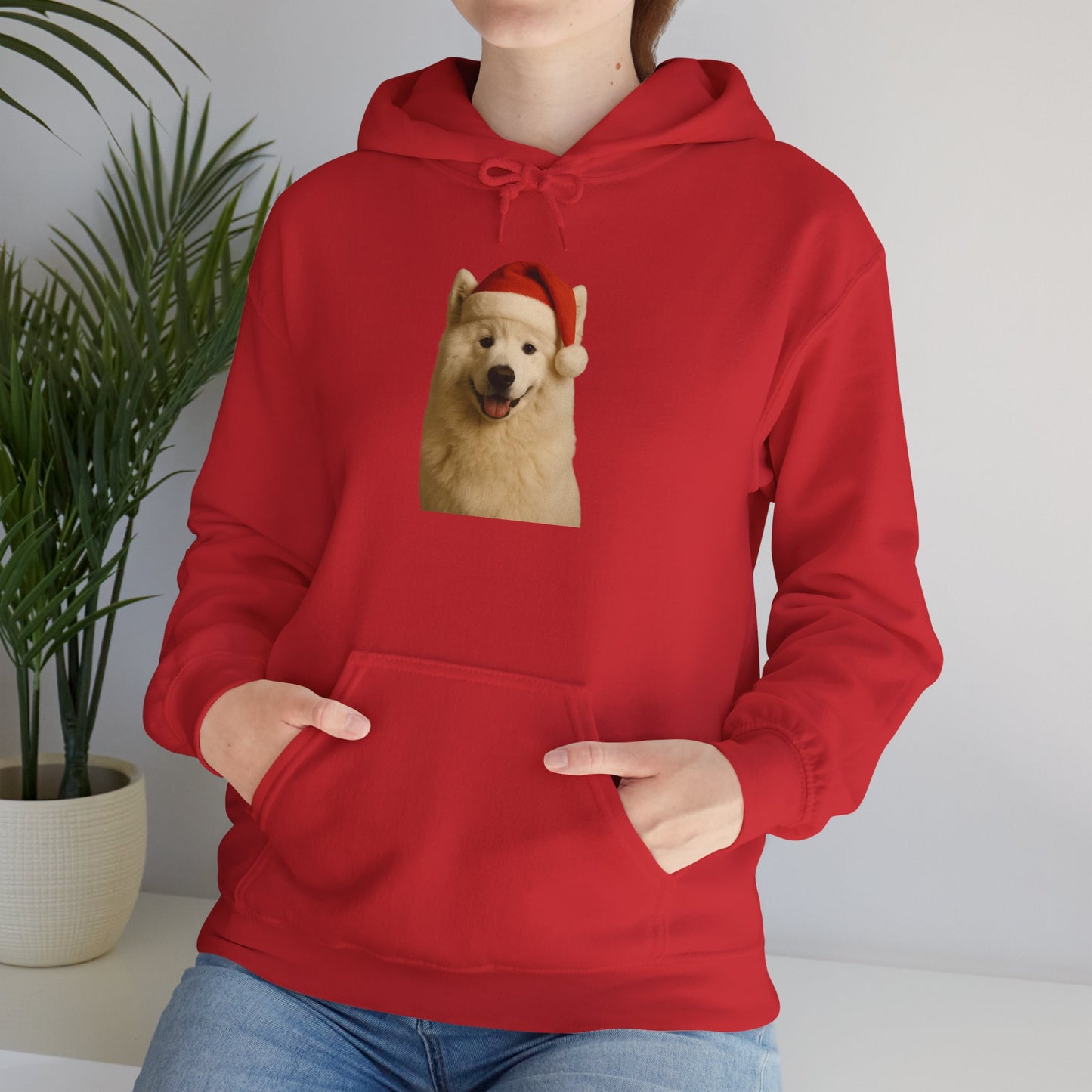 Santa Paws Samoyed Unisex Hoodie