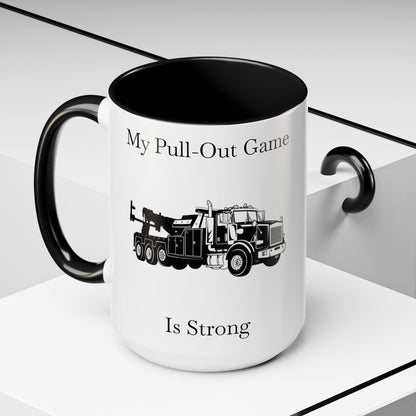 Pull Out Heavy Tow Truck 2-Tone Coffee Mug