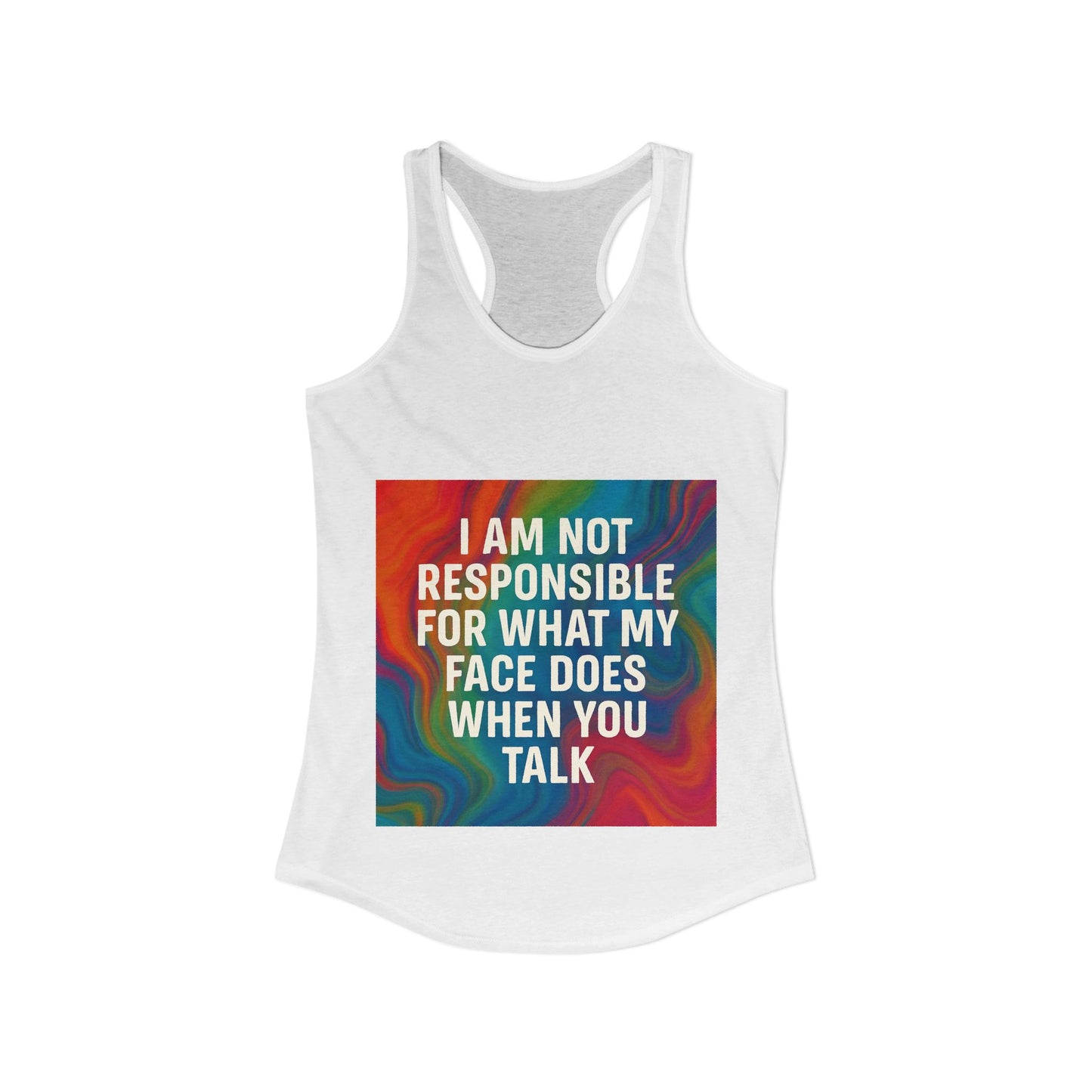 When You Talk Women's Racerback Tank