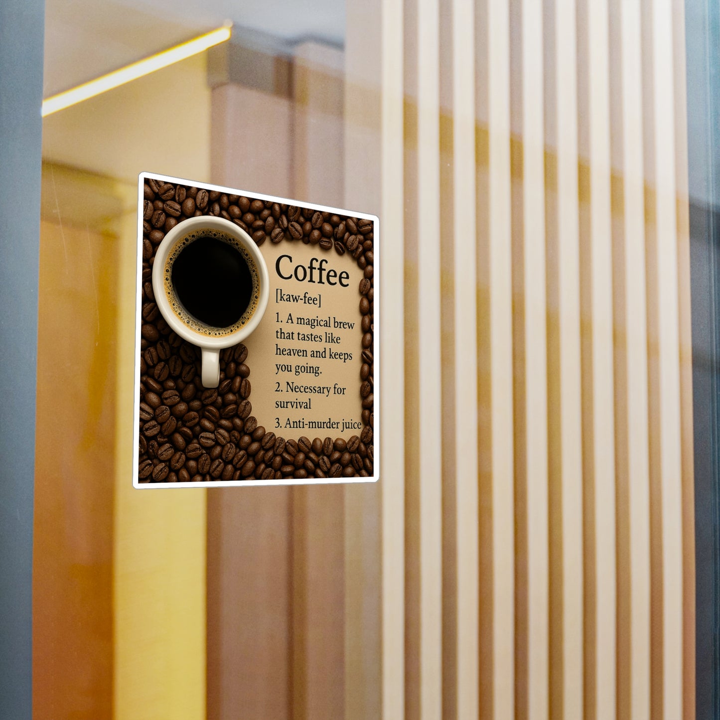 Coffee Definition Vinyl Decal