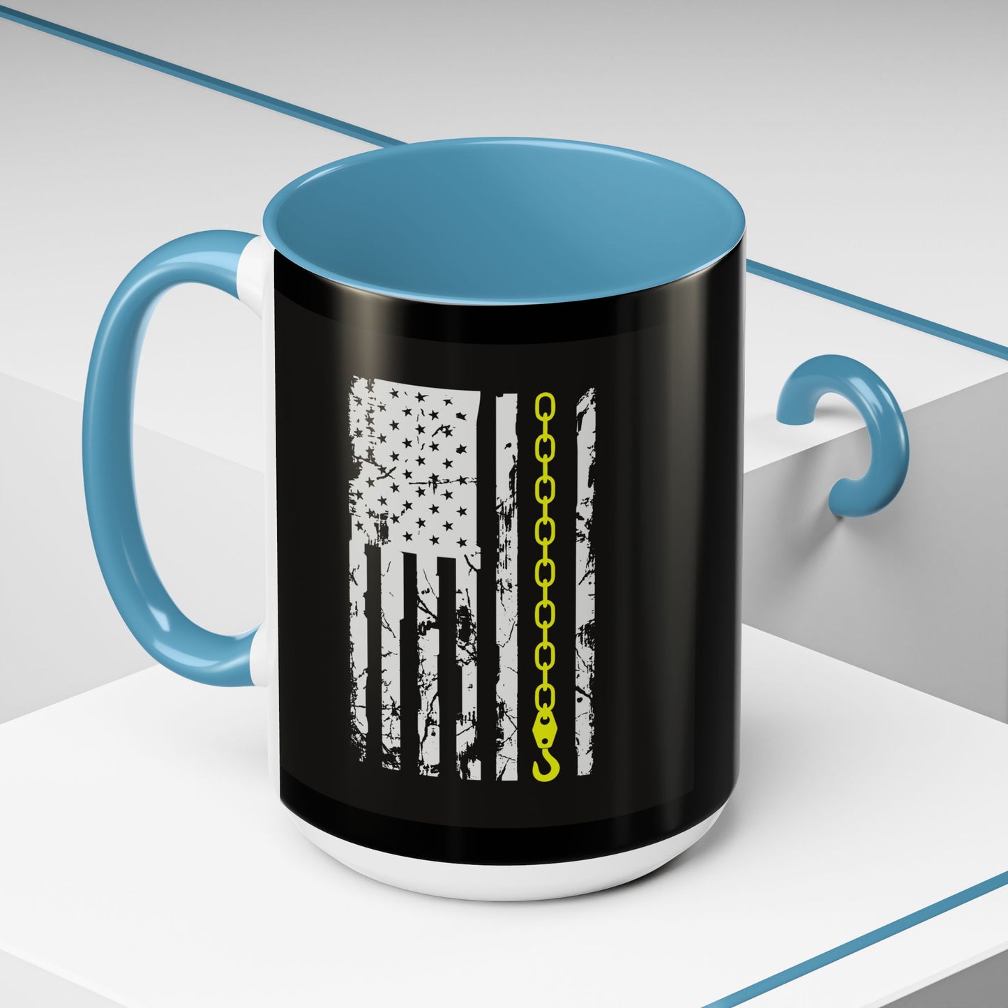Thin Yellow Line 2-Tone Coffee Mug