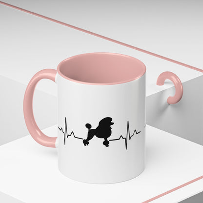 My Heart Beats For Poodles 2-Tone Coffee Mug