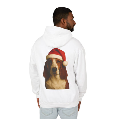 Santa Paws Basset Unisex Lightweight Hoodie