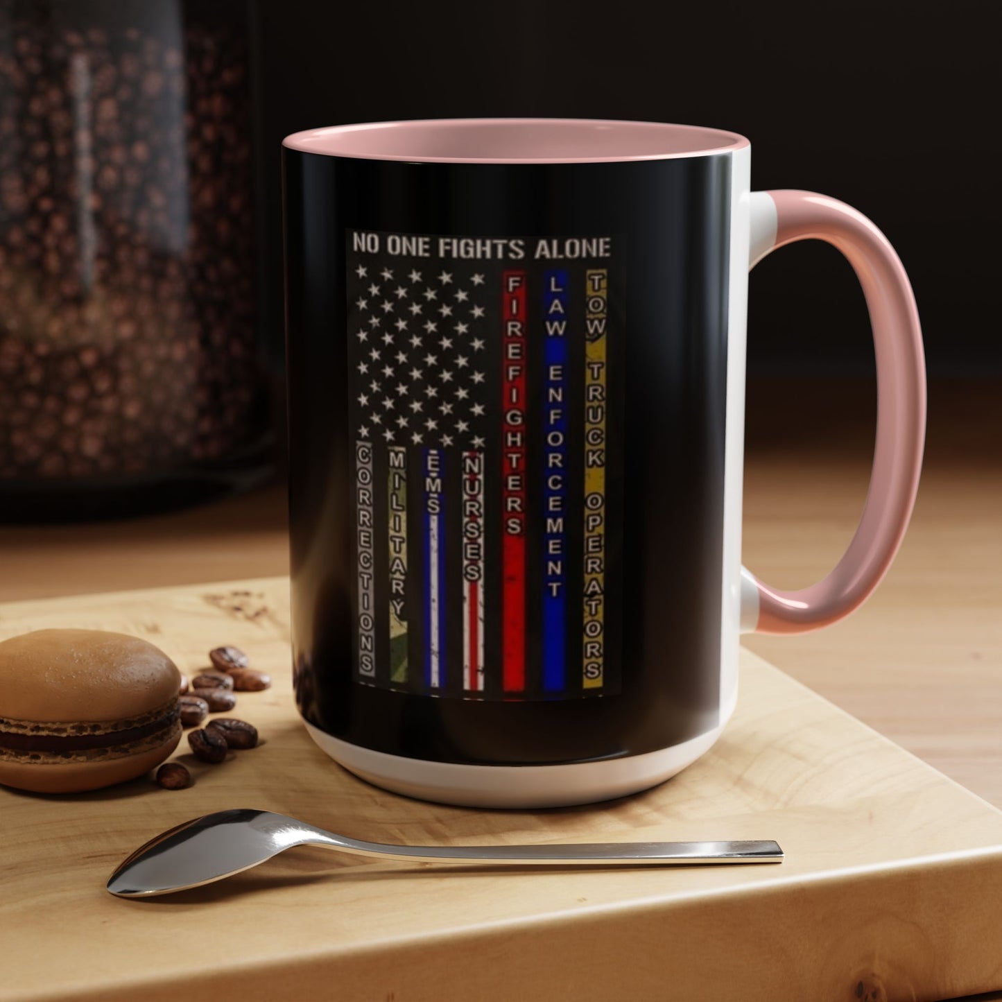 No One Fights Alone 2-Tone Coffee Mug