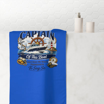 Captain Mink-Cotton  Beach Towel