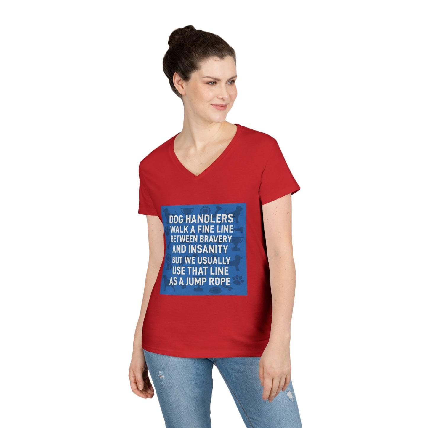 Jump Rope Women's V-Neck T-Shirt