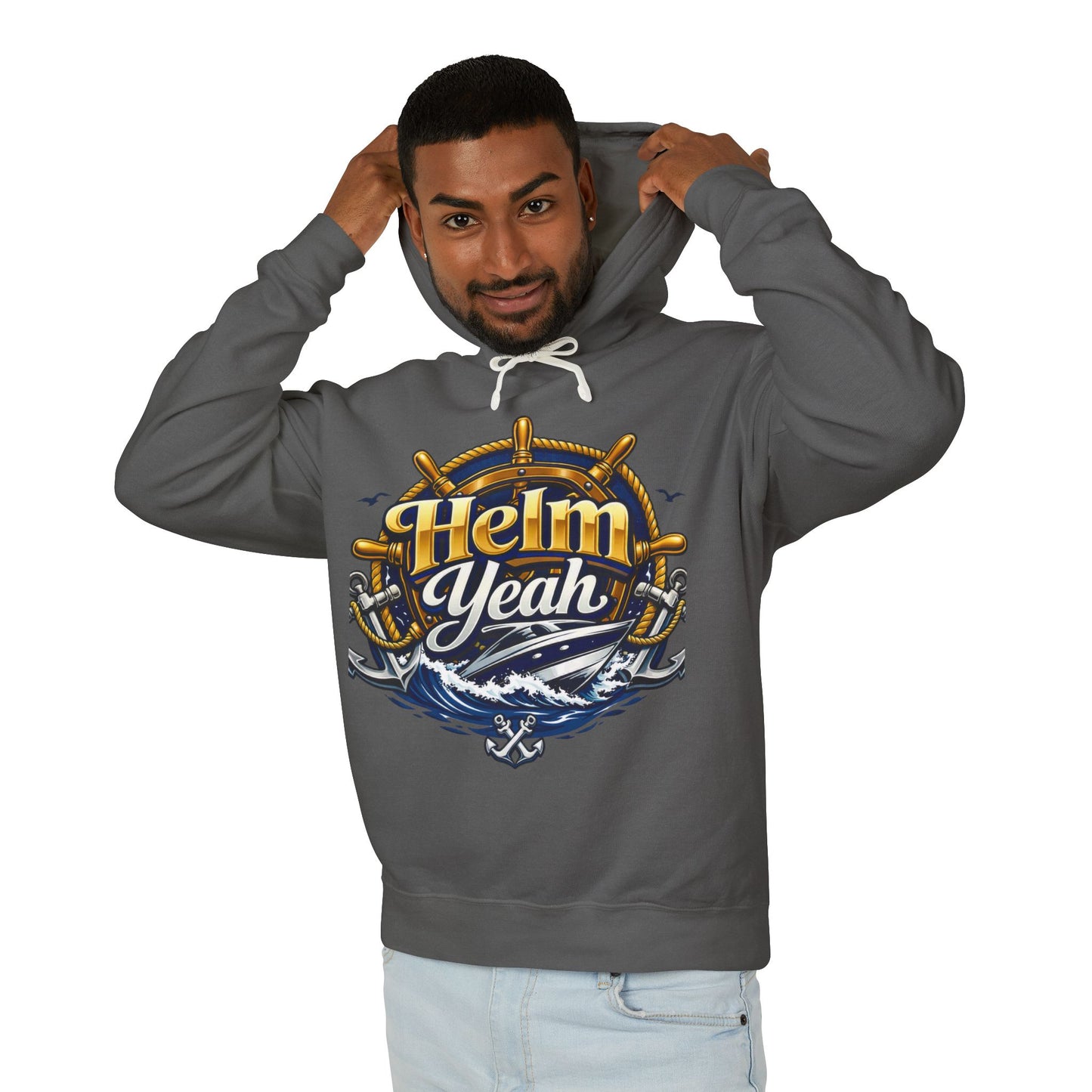 Helm Yeah Unisex Lightweight Hoodie