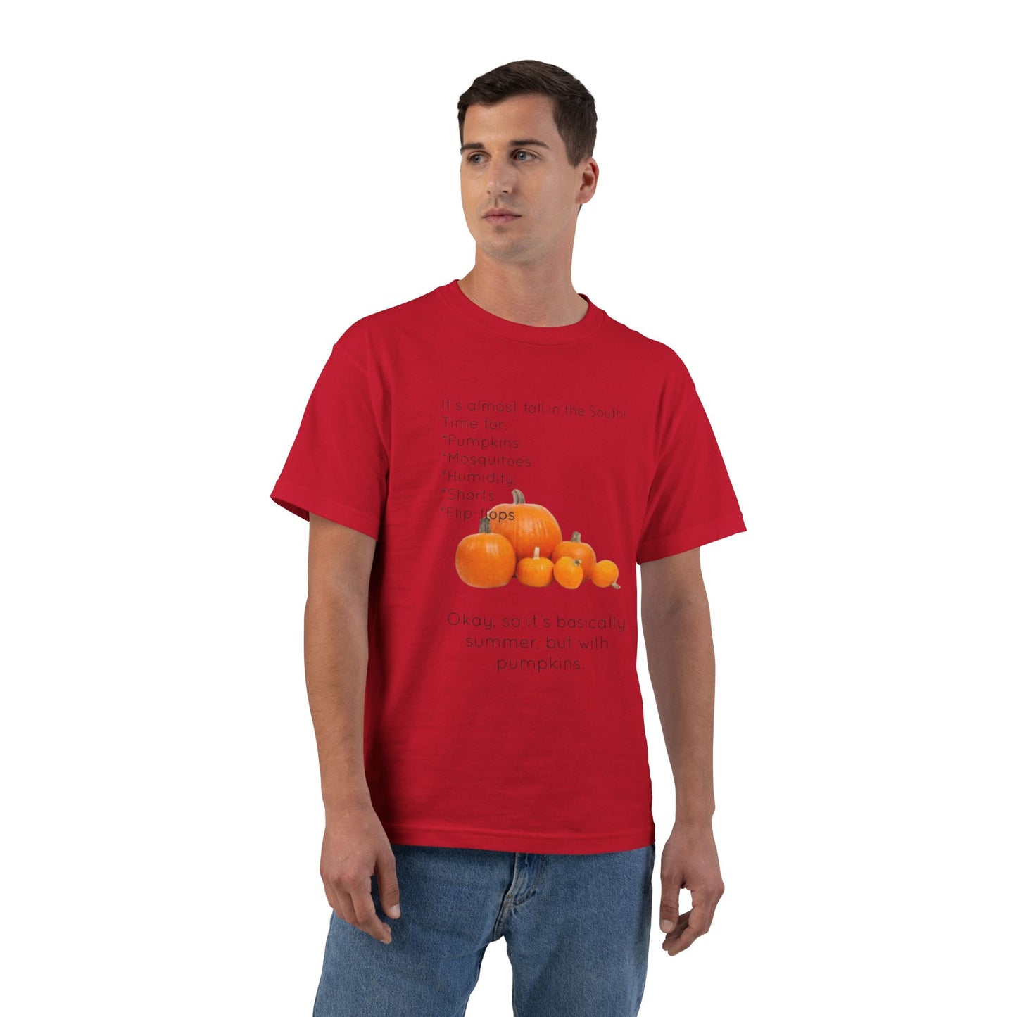 Fall In The South Men's Short-Sleeve Crewneck Tee