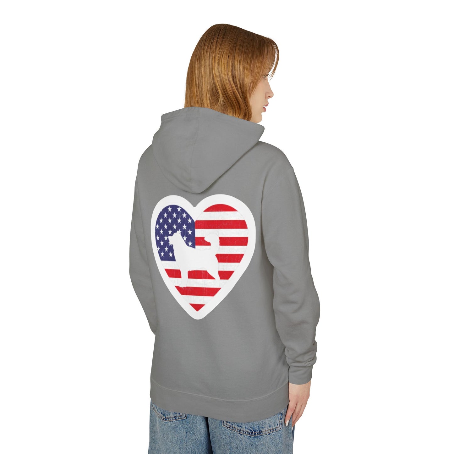 Malamute Flag Unisex Lightweight Hoodie