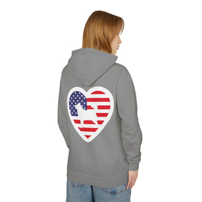 Malamute Flag Unisex Lightweight Hoodie