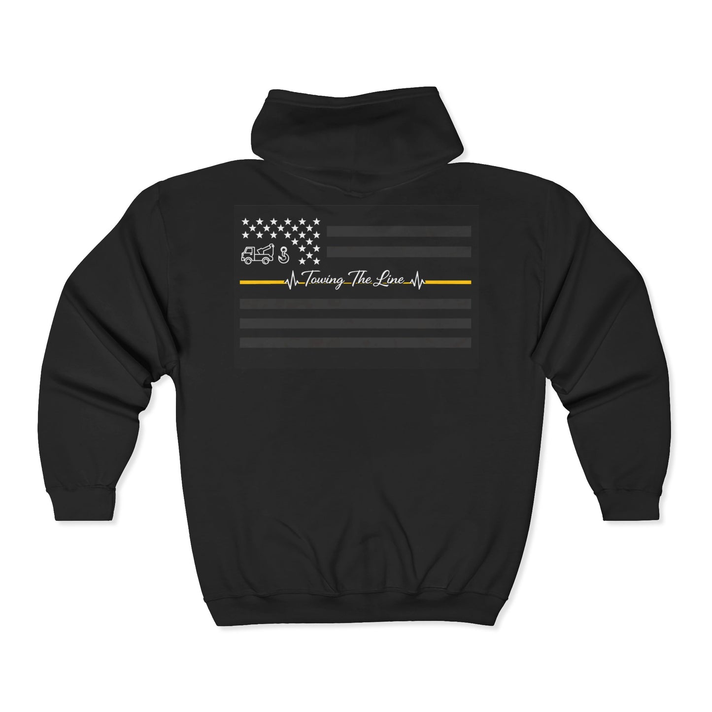 Thin Yellow Line Unisex Full Zip Hoodie