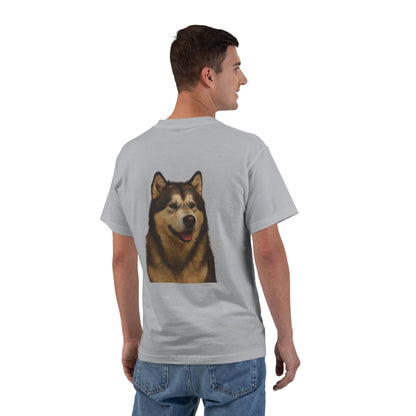 Malamute Head Men's Short-Sleeve Crewneck Tee