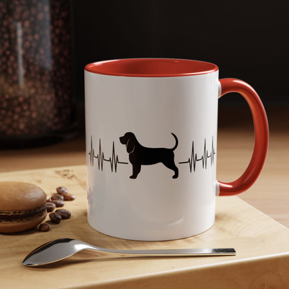 My Heart Beats For Bloodhounds 2-Tone Coffee Mug