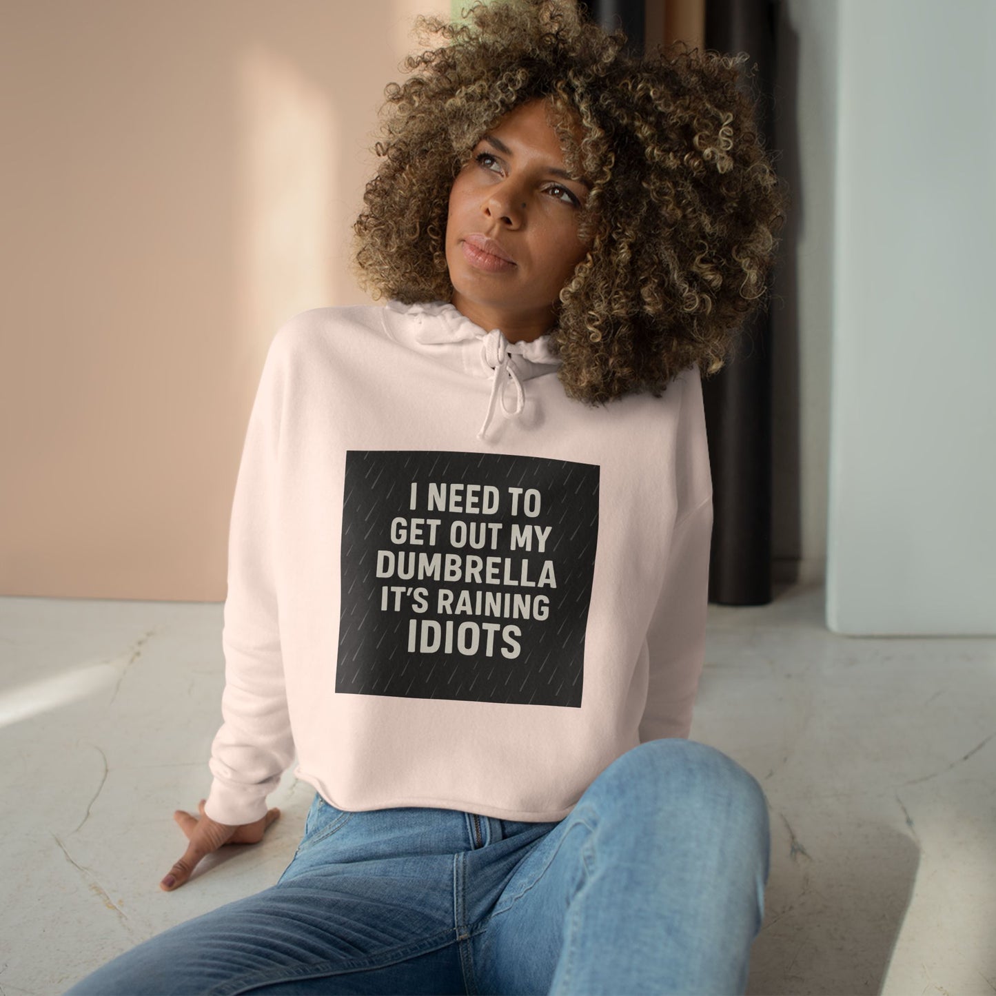 Dumbrella Women's Crop Hoodie