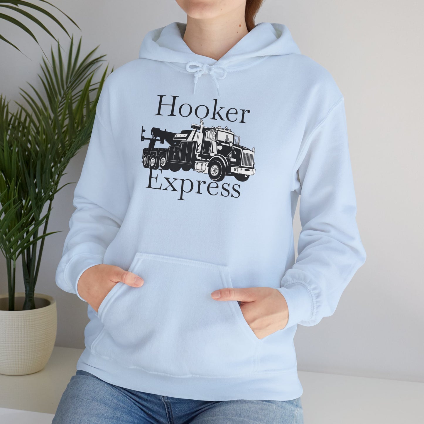 H**ker Express Heavy Tow Truck Unisex Hoodie