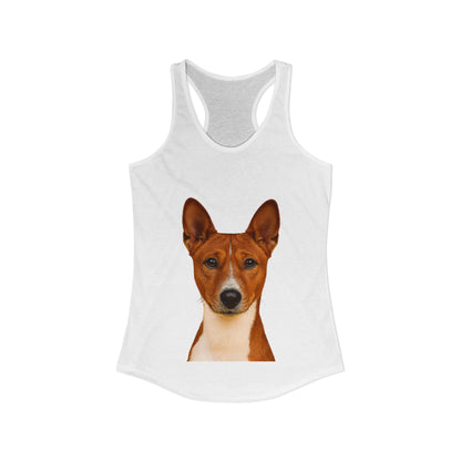 Basenji Head Women's Racerback Tank