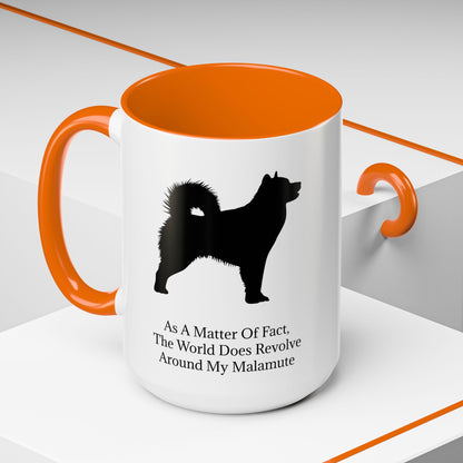 Matter Of Fact Malamute 2-Tone Coffee Mug