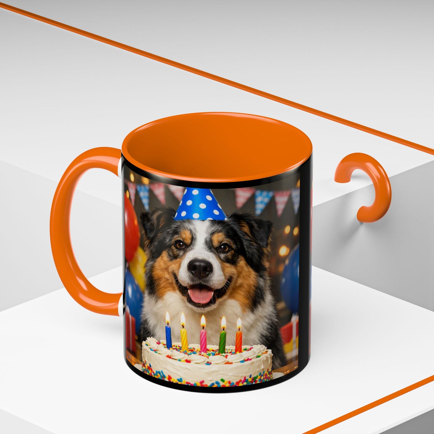 Birthday Buddy Aussie 2-Tone Coffee Mug