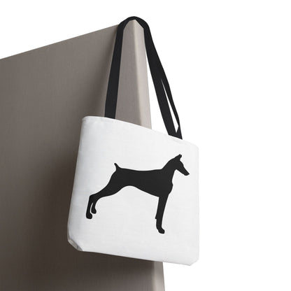 Doberman Silhouette Tote Bag