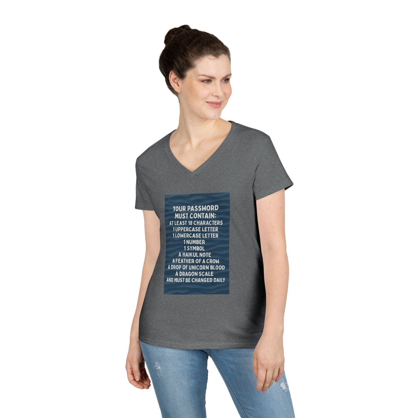 Password Women's V-Neck T-Shirt