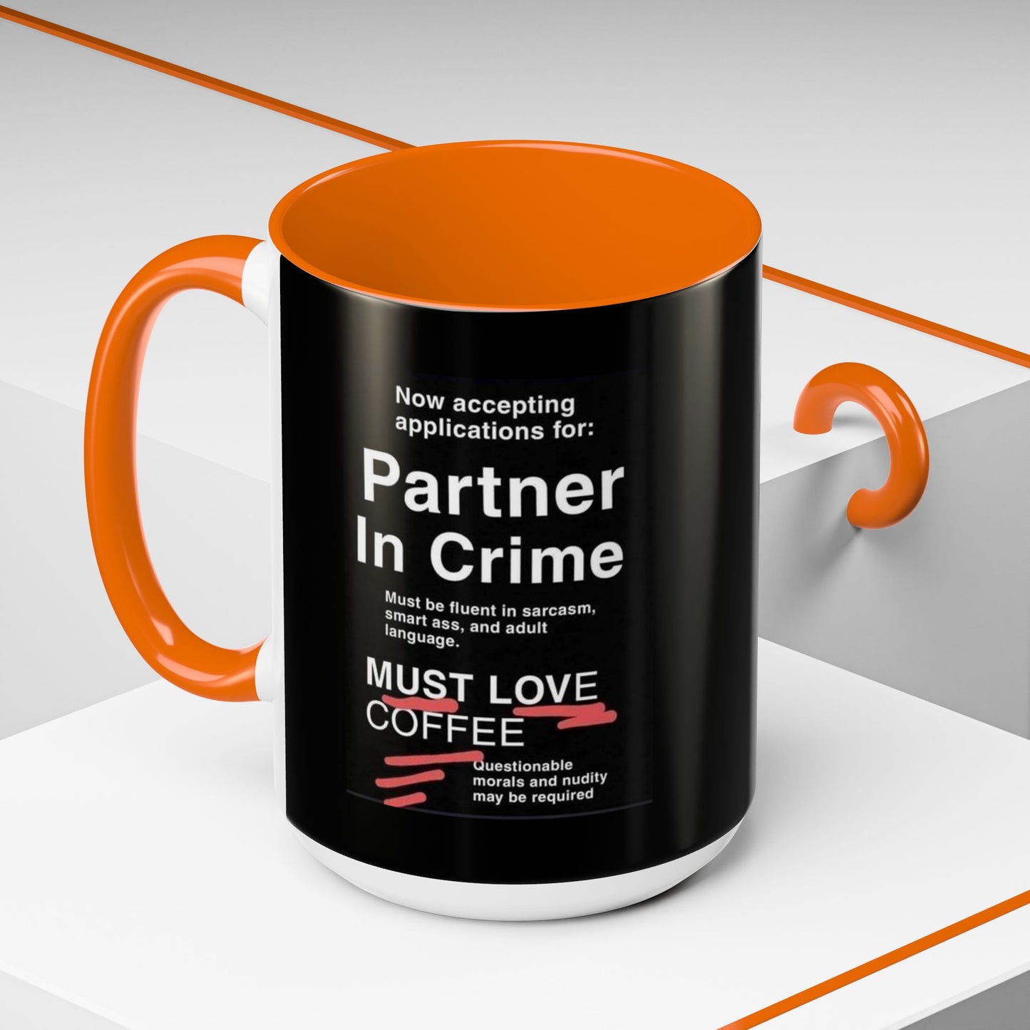 Partner In Crime 2-Tone Coffee Mug