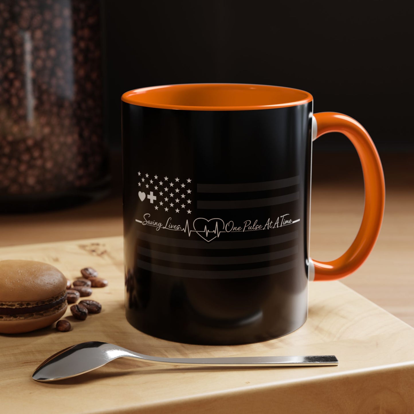 Thin White Line 2-Tone Coffee Mug