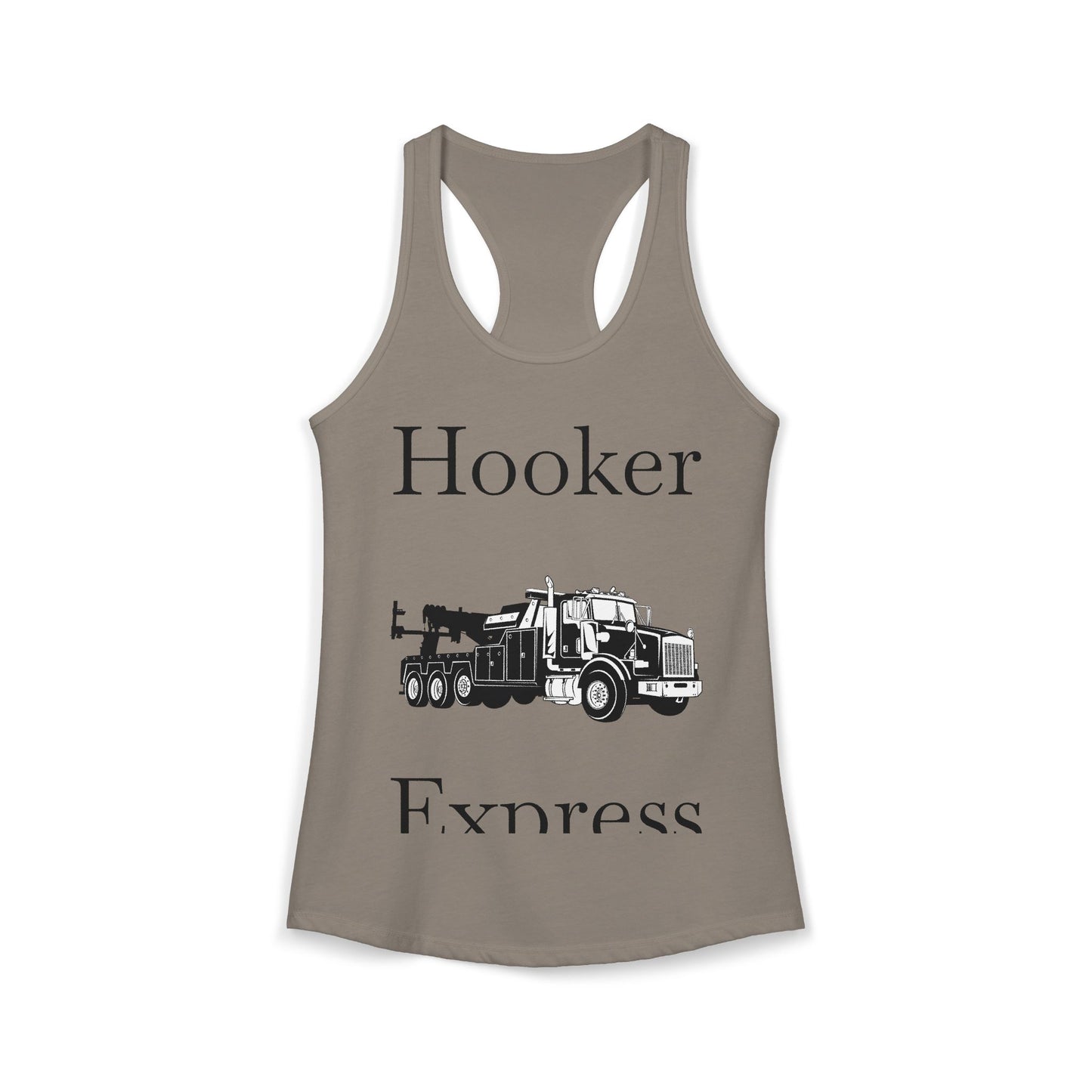 H**ker Express Heavy Tow Truck Women's Racerback Tank